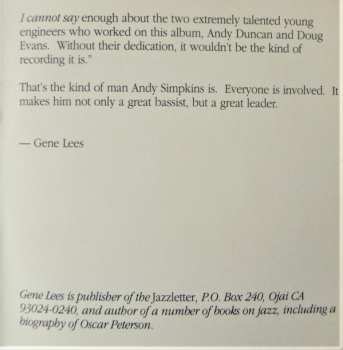 CD Andy Simpkins Quintet: Comin’ At Ya