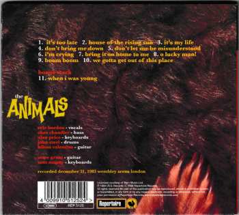 CD The Animals: Greatest Hits Live! DIGI