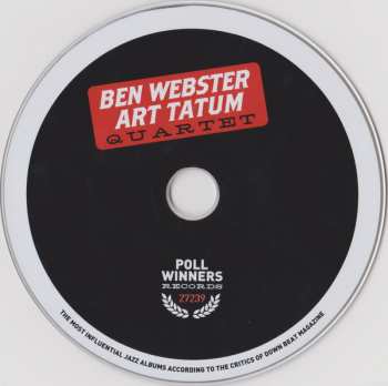 CD The Art Tatum - Ben Webster Quartet: Ben Webster - Art Tatum Quartet