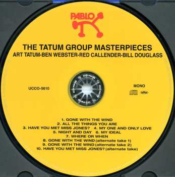 CD The Art Tatum - Ben Webster Quartet: The Tatum Group Masterpieces