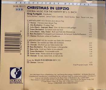CD Johann Sebastian Bach: Christmas in Leipzig / Choral Music For the Nativity By J.S. Bach