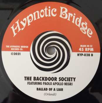 SP The Backdoor Society: On The Run b/w Ballad Of A Liar