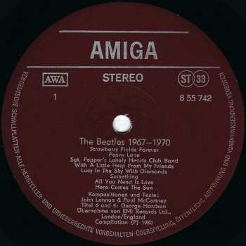LP The Beatles: 1967-1970