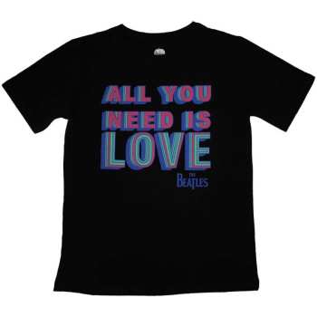 Marchandises The Beatles: The Beatles Ladies T-shirt: All You Need Is Love (small) S