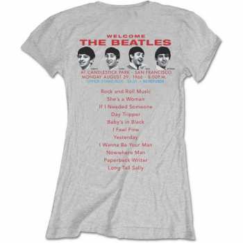 Marchandises The Beatles: Dámské Tričko Candlestick Park  S
