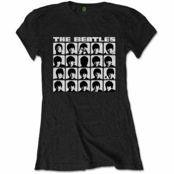 Merch The Beatles: Femmes T-shirt Hard Days Night Faces Mono 