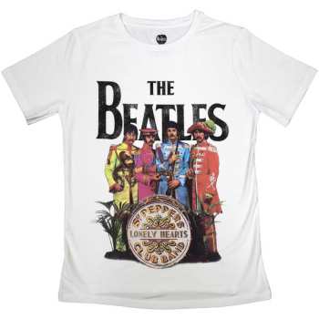 Marchandises The Beatles: The Beatles Ladies T-shirt: Sgt Pepper (small) S
