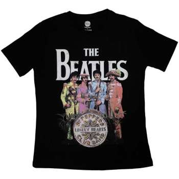 Marchandises The Beatles: The Beatles Ladies T-shirt: Sgt Pepper (small) S