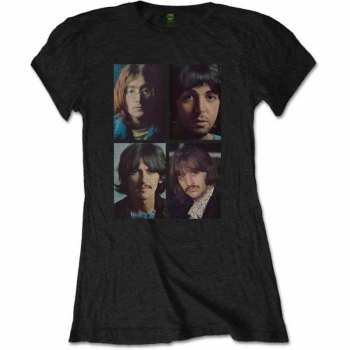 Merch The Beatles: Femmes T-shirt White Album Faces 