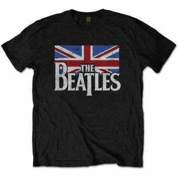 Merch The Beatles: T-shirt pour enfants Dop T Logo The Beatles & Vintage Flag 