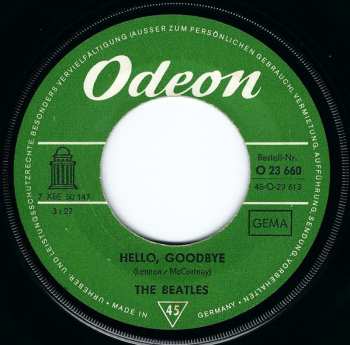 SP The Beatles: Hello, Goodbye / I Am The Walrus