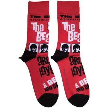 Marchandises The Beatles: The Beatles Unisex Ankle Socks: A Hard Day's Night (red) (uk Size 4 - 7) 36 - 42