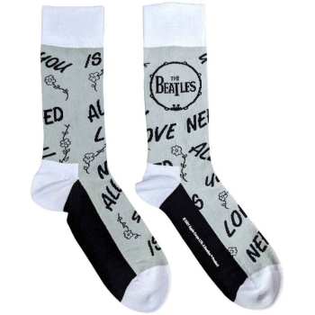 Marchandises The Beatles: The Beatles Unisex Ankle Socks: Aynil & Drum (grey) (uk Size 4 - 7) 36 - 42