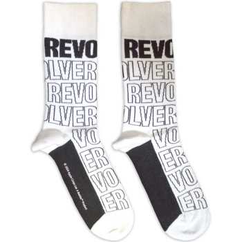 Merch The Beatles: Chaussettes à la cheville Revolver Text Outlines Repeat