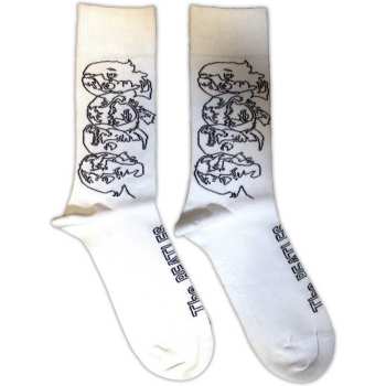 Merch The Beatles: Chaussettes à la cheville White Album Faces Outlines