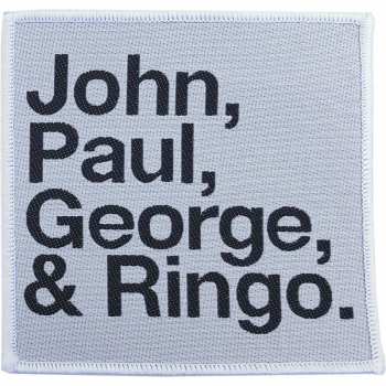 Merch The Beatles: Décoration John, Paul, George, Ringo Black On White