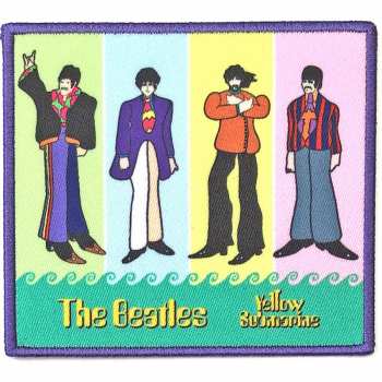 Merch The Beatles: Décoration Yellow Submarine Band In Stripes 