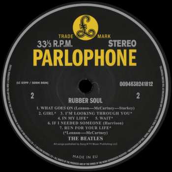 LP The Beatles: Rubber Soul