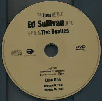 2DVD The Beatles: The Four Complete Historic Ed Sullivan Shows Featuring The Beatles