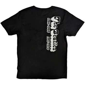 Marchandises The Beatles: The Beatles Unisex T-shirt: 70s Logo & Years (back Print) (small) S