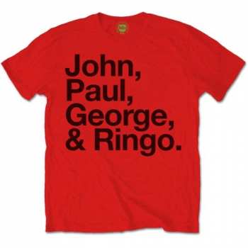 Merch The Beatles: T-shirt John, Paul, George & Ringo 