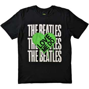 Merch The Beatles: T-shirt Love Me Do Graffiti Heart