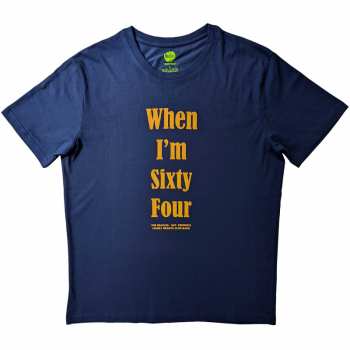Marchandises The Beatles: The Beatles Unisex T-shirt: When I'm Sixty Four (back Print) (small) S