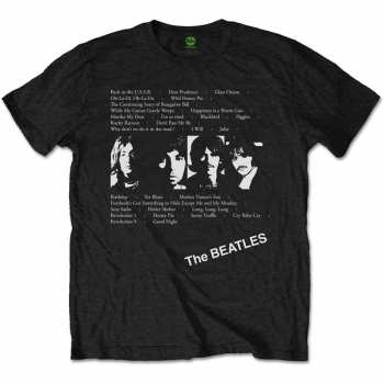 Merch The Beatles: T-shirt White Album Tracks 