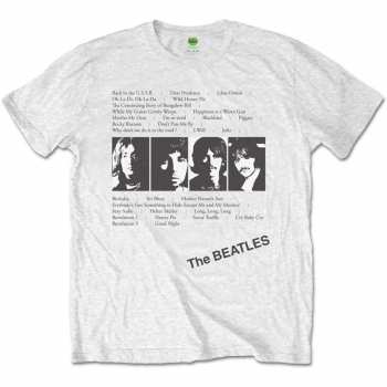 Merch The Beatles: T-shirt White Album Tracks 