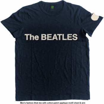 Merch The Beatles: Brodé T-shirt Logo The Beatles & Apple 