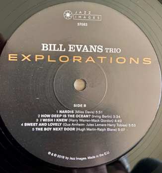 LP The Bill Evans Trio: Explorations LTD | DLX