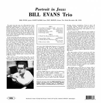 LP The Bill Evans Trio: Portrait In Jazz DLX