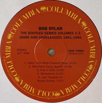 5LP/Coffret Bob Dylan: The Bootleg Series Volumes 1 - 3 [Rare & Unreleased] 1961-1991