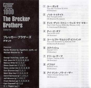 CD The Brecker Brothers: Detente LTD