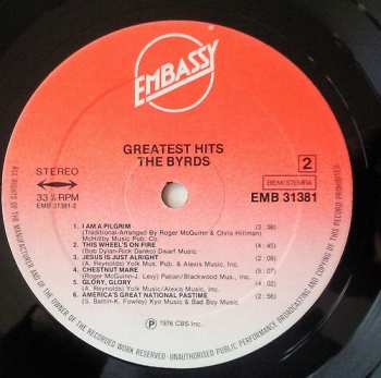 LP The Byrds: Greatest Hits