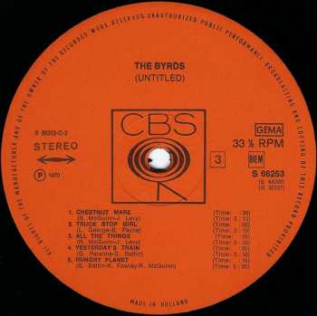 2LP The Byrds: (Untitled)