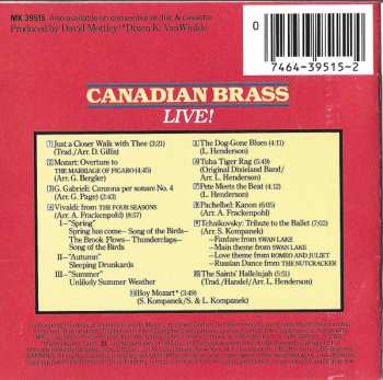 CD The Canadian Brass: Live!
