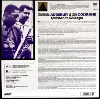LP The Cannonball Adderley Quintet: Quintet In Chicago LTD