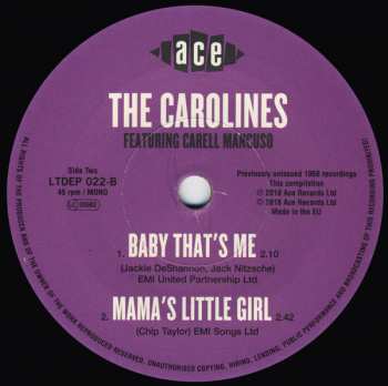 SP The Carolines: The Carolines Featuring Carell Mancuso