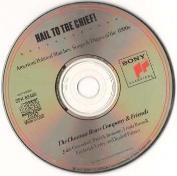 CD The Chestnut Brass Company: Hail To The Chief! American Political Marches, Songs & Dirges Of The 1800s