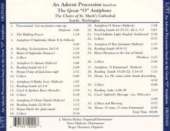 CD The Choirs Of St. Mark's Cathedral, Seattle: Advent Processions Based On The Great "O" Antiphons