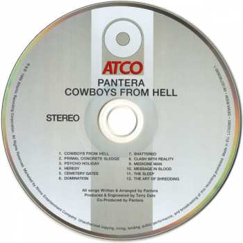 5CD/Coffret Pantera: The Complete Studio Albums 1990-2000