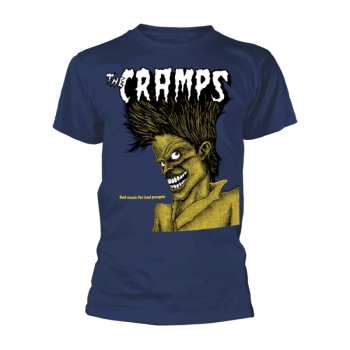 Merch The Cramps: T-shirt Bad Music For Bad People (navy)