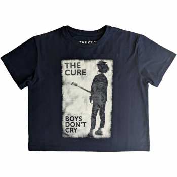 Merch The Cure: Femmes Crop Top Boys Don't Cry B&w