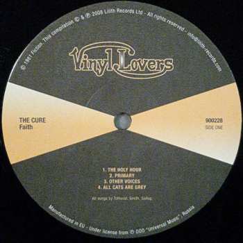 2LP The Cure: Faith LTD