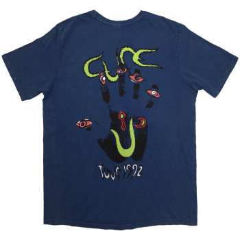 Marchandises The Cure: The Cure Unisex Stone Wash T-shirt: Wish Tour '92 (back Print) (medium) M