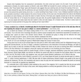 CD The Dave Brubeck Quartet: Jazz At Oberlin