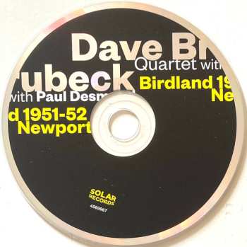 CD The Dave Brubeck Quartet: Birdland 1951-52 / Newport 1955