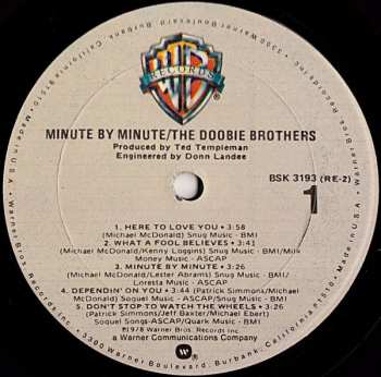 LP The Doobie Brothers: Minute By Minute