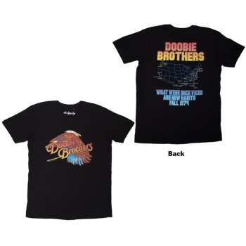 Marchandises The Doobie Brothers: The Doobie Brothers Unisex T-shirt: Eagle (black) (back Print) (small) S